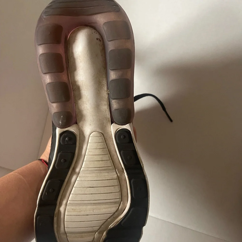 Nike Black and White Air Max 270 Sneakers - Picture 6 of 14